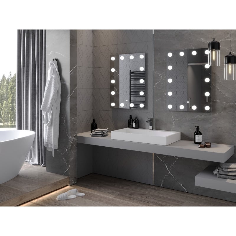 Mexen Dona kylpyhuoneen peili valaistuksella 60 x 80 cm, LED 6000K, huurtumaton - 9818-060-080-611-00