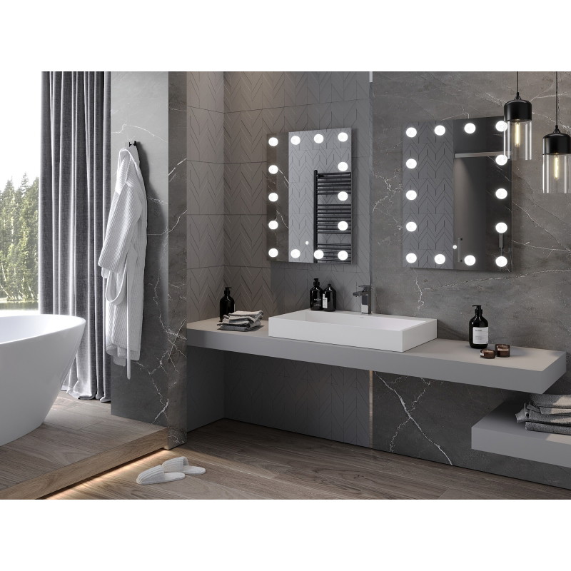 Mexen Dona LED-beleuchteter Badezimmerspiegel 60 x 80 cm, 6000K, Antibeschlag - 9818-060-080-611-00