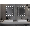 Mexen Dona espejo de baño iluminado 60 x 80 cm, LED 6000K, antivaho - 9818-060-080-611-00
