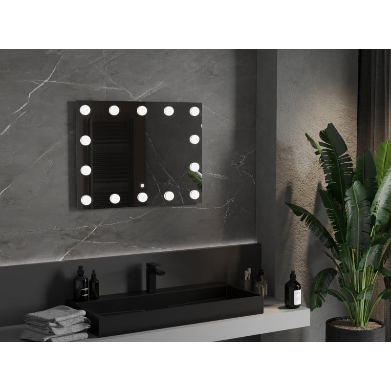 Mexen Dona lustro łazienkowe podświetlane 80 x 60 cm, LED 6000K, antypara - 9818-080-060-611-00
