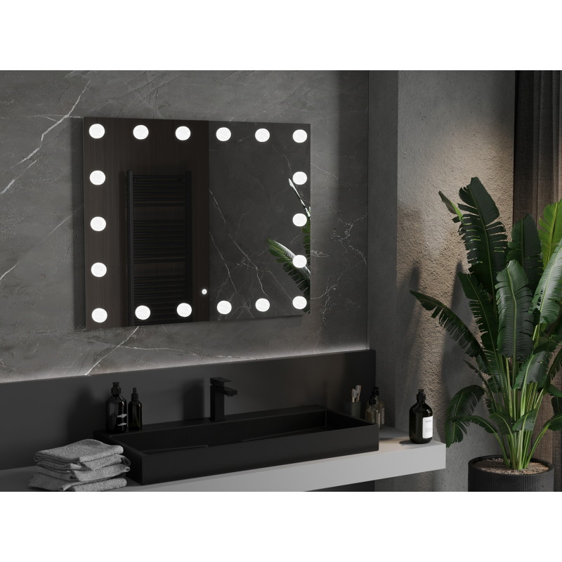 Mexen Dona espejo de baño iluminado 100 x 80 cm, LED 6000K, antivaho - 9818-100-080-611-00