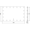 Mexen Dona valgustatud vannitoa peegel 120 x 80 cm, LED 6000K, udutõke - 9818-120-080-611-00
