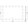 Mexen Dona verlicht badkamer spiegel 120 x 80 cm, LED 6000K, antidamp - 9818-120-080-611-00