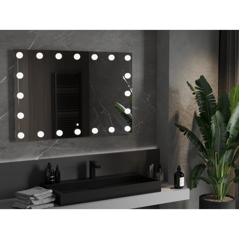 Mexen Dona miroir de salle de bain éclairé 120 x 80 cm, LED 6000K, antibuée - 9818-120-080-611-00
