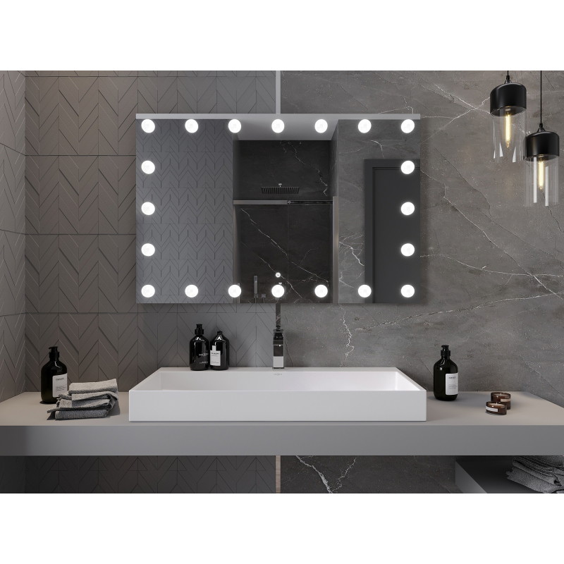 Mexen Dona espejo de baño iluminado 120 x 80 cm, LED 6000K, antivaho - 9818-120-080-611-00