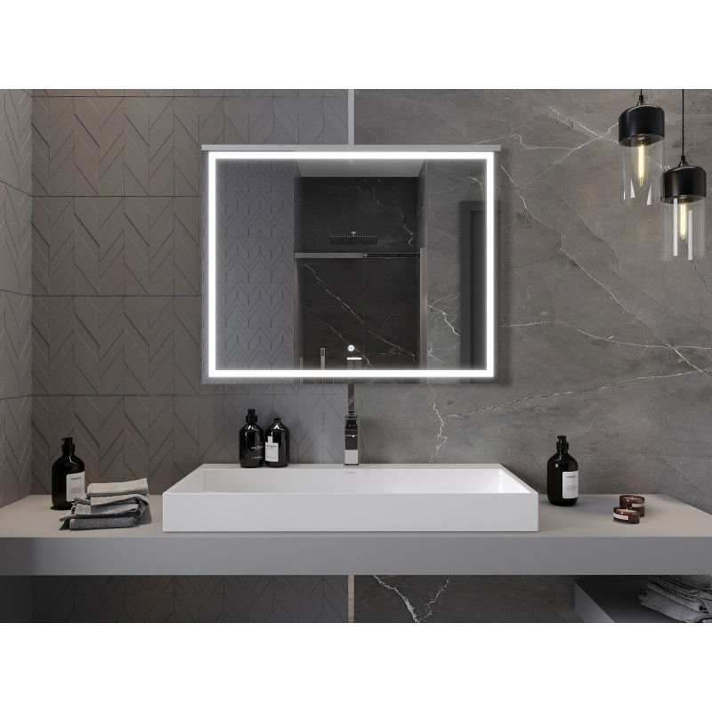 Mexen Miko miroir de salle de bain rétroéclairé 100 x 80 cm, LED 6000K, anti-buée - 9819-100-080-611-00