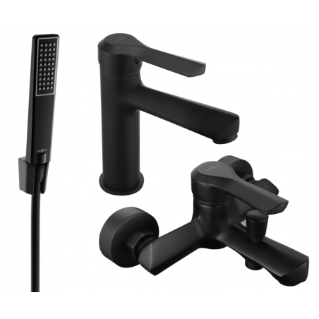 Mexen Sabre R72 Badewannen-Set, schwarz - 72103R72-70