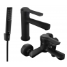 Mexen Sabre R72 Badewannen-Set, schwarz - 72103R72-70