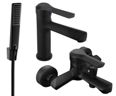 Mexen Sabre R72 Badewannen-Set, schwarz - 72103R72-70