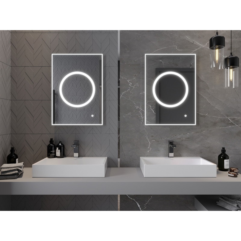 Mexen Koga verlicht badkamer spiegel 50 x 70 cm, LED 6000K, antivries - 9821-050-070-611-00