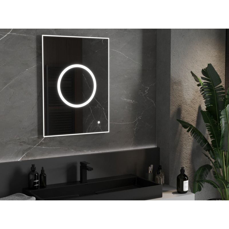 Mexen Koga upplyst badrumsspegel 60 x 80 cm, LED 6000K, antivåg - 9821-060-080-611-00
