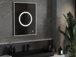 Mexen Koga beleuchteter Badezimmerspiegel 60 x 80 cm, LED 6000K, Antibeschlag - 9821-060-080-611-00