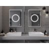 Mexen Koga miroir de salle de bains rétroéclairé 60 x 80 cm, LED 6000K, antibuée - 9821-060-080-611-00