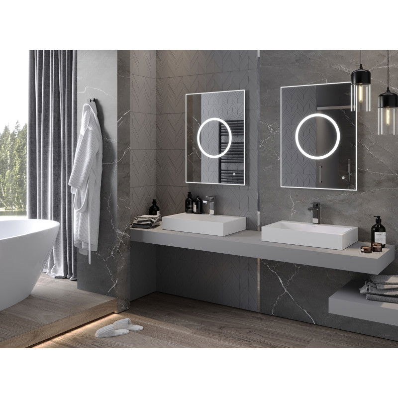 Mexen Koga kopalno ogledalo 60 x 80 cm, LED 6000K, proti rošenju - 9821-060-080-611-00