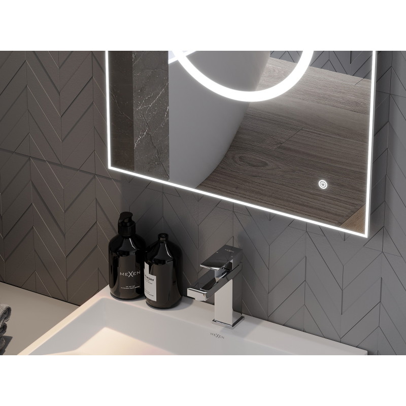 Mexen Koga upplyst badrumsspegel 60 x 80 cm, LED 6000K, antivåg - 9821-060-080-611-00