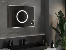 Mexen Koga lustro łazienkowe podświetlane 80 x 60 cm, LED 6000K, antypara - 9821-080-060-611-00
