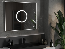 Mexen Koga beleuchteter Badezimmerspiegel 100 x 80 cm, LED 6000K, Antibeschlag - 9821-100-080-611-00