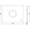 Mexen Koga beleuchteter Badezimmerspiegel 100 x 80 cm, LED 6000K, Antibeschlag - 9821-100-080-611-00