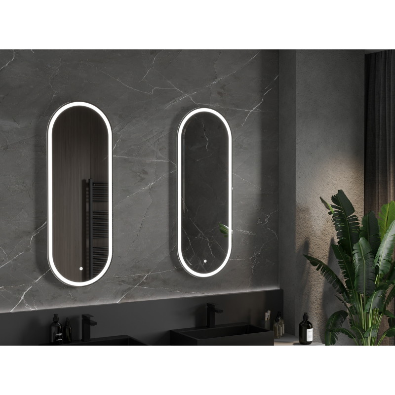 Mexen Bono espejo de baño iluminado 45 x 120 cm, LED 6000K, antivaho - 9816-045-120-611-00