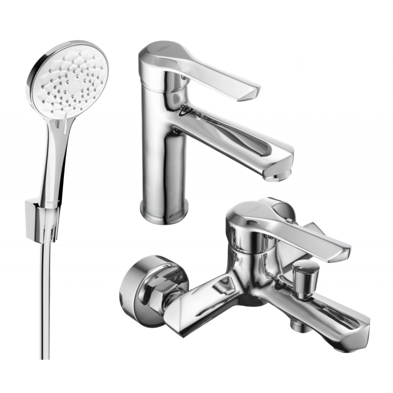 Mexen Sabre R74 conjunto de bañera, cromado - 72103R74-00