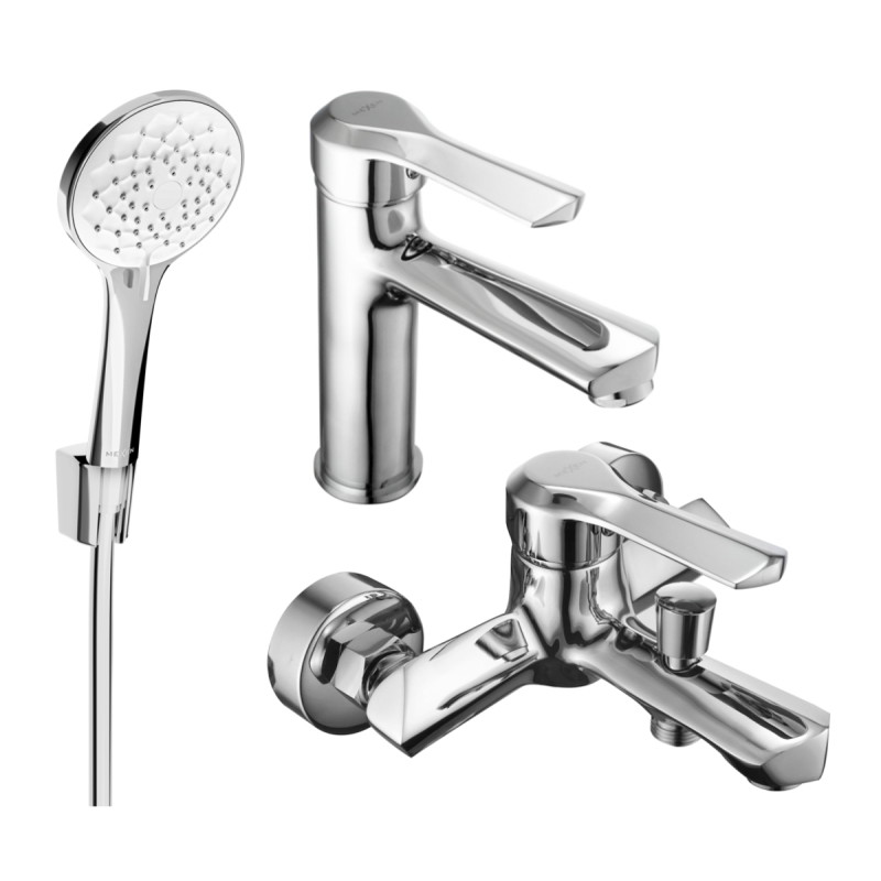 Mexen Sabre R74 vannikomplekt, kroom - 72103R74-00