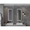 Mexen Coro verlichte badkamerspiegel 45 x 120 cm, LED 6000K, anti-condens, zwarte frame - 9817-045-120-611-70