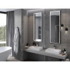 Mexen Coro verlicht badkamerspiegel 50 x 150 cm, LED 6000K, anti-condens, zwarte lijst - 9817-050-150-611-70
