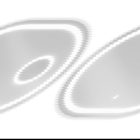 Mexen Umba specchio da bagno retroilluminato con specchietto cosmetico 100 x 80 cm, LED 6000K, anti-appannamento