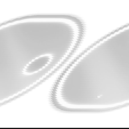 Mexen Umba kopalniško ogledalo z osvetlitvijo z kozmetičnim ogledalom 80 x 60 cm, LED 6000K, proti pari - 9822-080-060-611-00