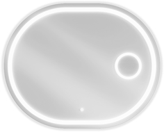 Mexen Umba belyst badrumsspegel med kosmetisk spegel 80 x 60 cm, LED 6000K, antispegel - 9822-080-060-611-00