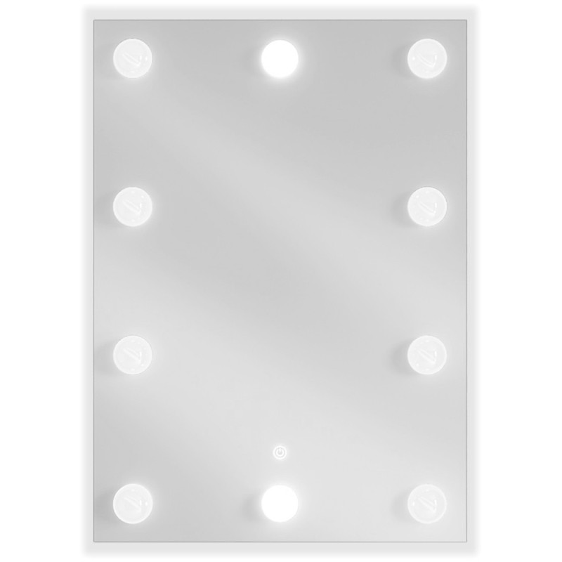 Mexen Dona miroir de salle de bain éclairé 50 x 70 cm, LED 6000K, anti-buée - 9818-050-070-611-00