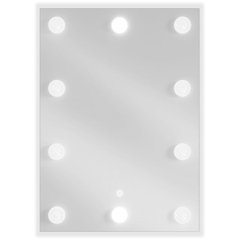 Mexen Dona specchio da bagno retroilluminato 50 x 70 cm, LED 6000K, antiappannamento - 9818-050-070-611-00