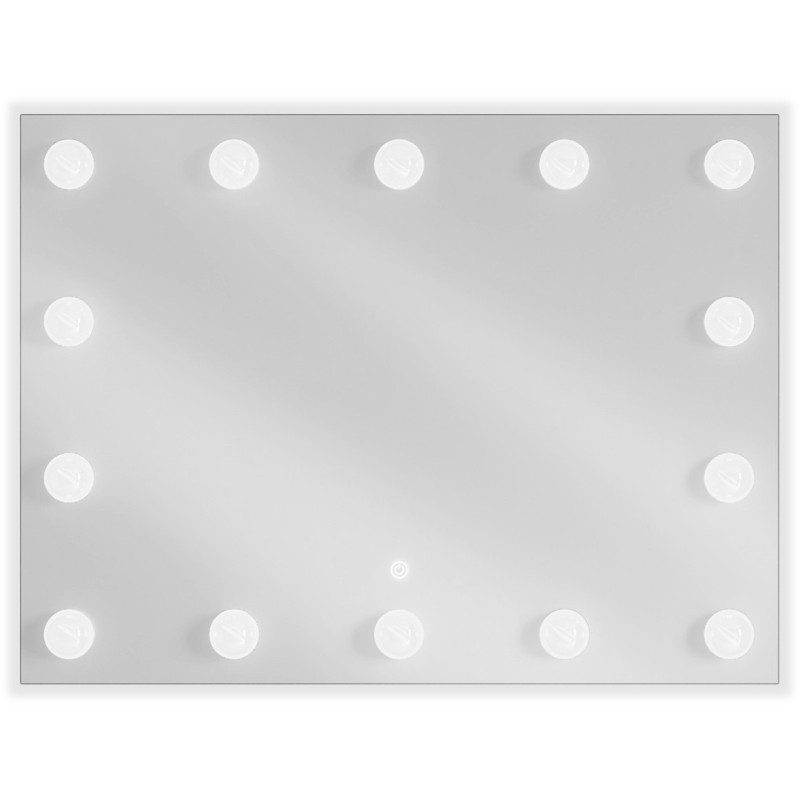 Mexen Dona miroir de salle de bain rétro-éclairé 80 x 60 cm, LED 6000K, antibuée - 9818-080-060-611-00