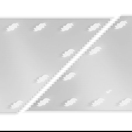 Mexen Dona valaistu kylpyhuoneen peili 80 x 60 cm, LED 6000K, huurteenesto - 9818-080-060-611-00