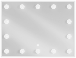 Mexen Dona miroir de salle de bain éclairé 80 x 60 cm, LED 6000K, antibuée - 9818-080-060-611-00