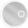 Mexen Ella miroir de salle de bain éclairé avec miroir cosmétique, rond 70 cm, LED 6000K, anti-buée - 9811-070-070-611-00