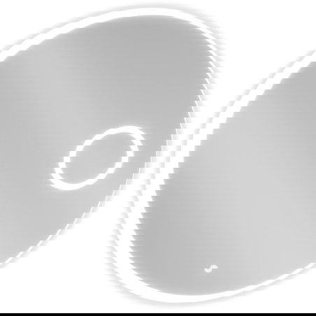 Mexen Ella osvetljeno kopalniško ogledalo z kozmetičnim ogledalom, okroglo 80 cm, LED 6000K, anti-fog - 9811-080-080-611-00