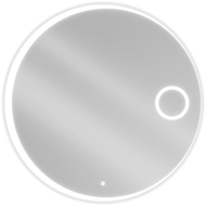 Mexen Ella specchio da bagno illuminato con specchietto cosmetico, rotondo 100 cm, LED 6000K, antinebbia - 9811-100-100-611-00