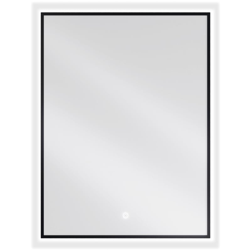 Mexen Erma valgustatud vannitoa peegel 60 x 80 cm, LED 6000K, udusumuta, must raam - 9814-060-080-611-70