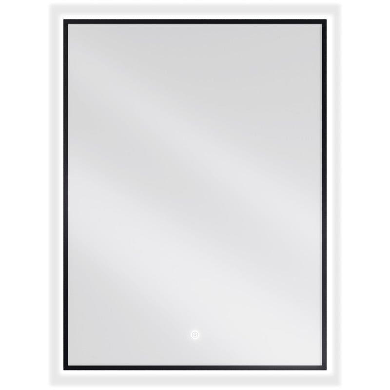 Mexen Erma verlichte badkamerspiegel 60 x 80 cm, LED 6000K, anti-condens, zwarte lijst - 9814-060-080-611-70