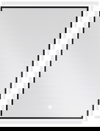 Mexen Erma apgaismots vannas istabas spogulis 60 x 80 cm, LED 6000K, pret tvaiku, melns rāmis - 9814-060-080-611-70