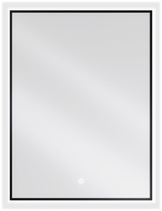Mexen Erma espejo de baño iluminado 60 x 80 cm, LED 6000K, antivaho, marco negro - 9814-060-080-611-70
