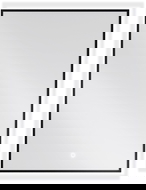 Mexen Erma upplyst badrumsspegel 60 x 80 cm, LED 6000K, antidimma, svart ram - 9814-060-080-611-70