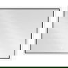Mexen Erma beleuchteter Badezimmerspiegel 100 x 80 cm, LED 6000K, Antibeschlag, schwarzer Rahmen - 9814-100-080-611-70
