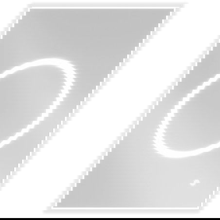 Mexen Koga beleuchteter Badezimmerspiegel 50 x 70 cm, LED 6000K, Antibeschlag - 9821-050-070-611-00
