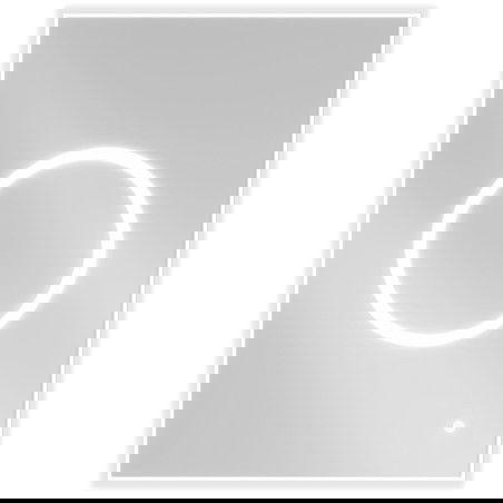 Mexen Koga valaistu kylpyhuoneen peili 60 x 80 cm, LED 6000K, huurteenesto - 9821-060-080-611-00