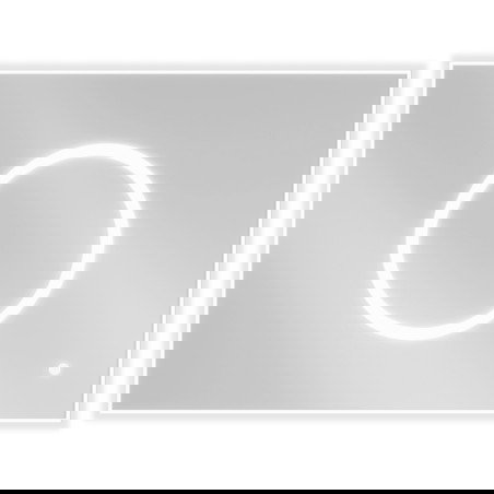 Mexen Koga Beliicht Buedzëmmer Spigel 80 x 60 cm, LED 6000K, Antistëbs - 9821-080-060-611-00