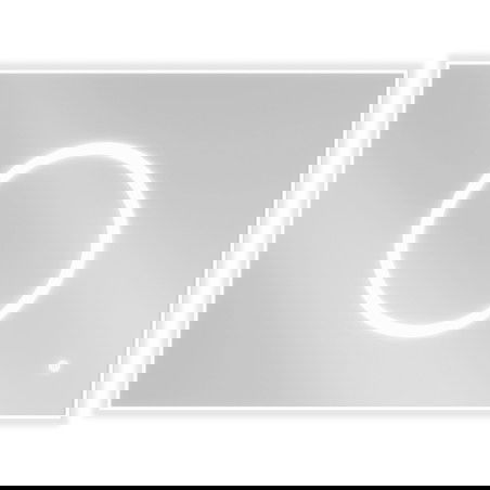 Mexen Koga Φωτιζόμενος καθρέφτης μπάνιου 80 x 60 cm, LED 6000K, αντιθαμβωτικός