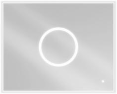 Mexen Koga miroir de salle de bain rétroéclairé 100 x 80 cm, LED 6000K, antibuée - 9821-100-080-611-00