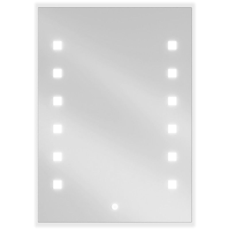 Mexen Ner miroir de salle de bain éclairé 50 x 70 cm, LED 6000K, anti-buée - 9809-050-070-611-00